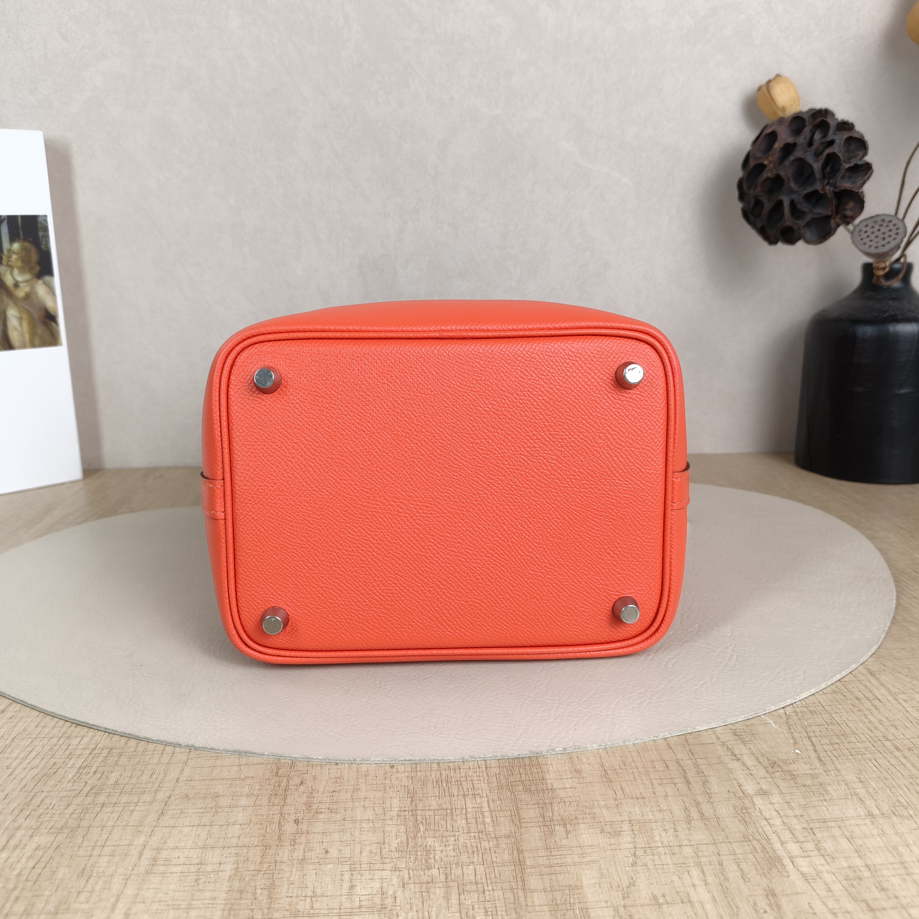 Hermès Top Handle Bag Picotin Lock 18 18S3 Red Epsom Embossed Calfskin18 × 13 × 18 cm — cover view 4 of 5