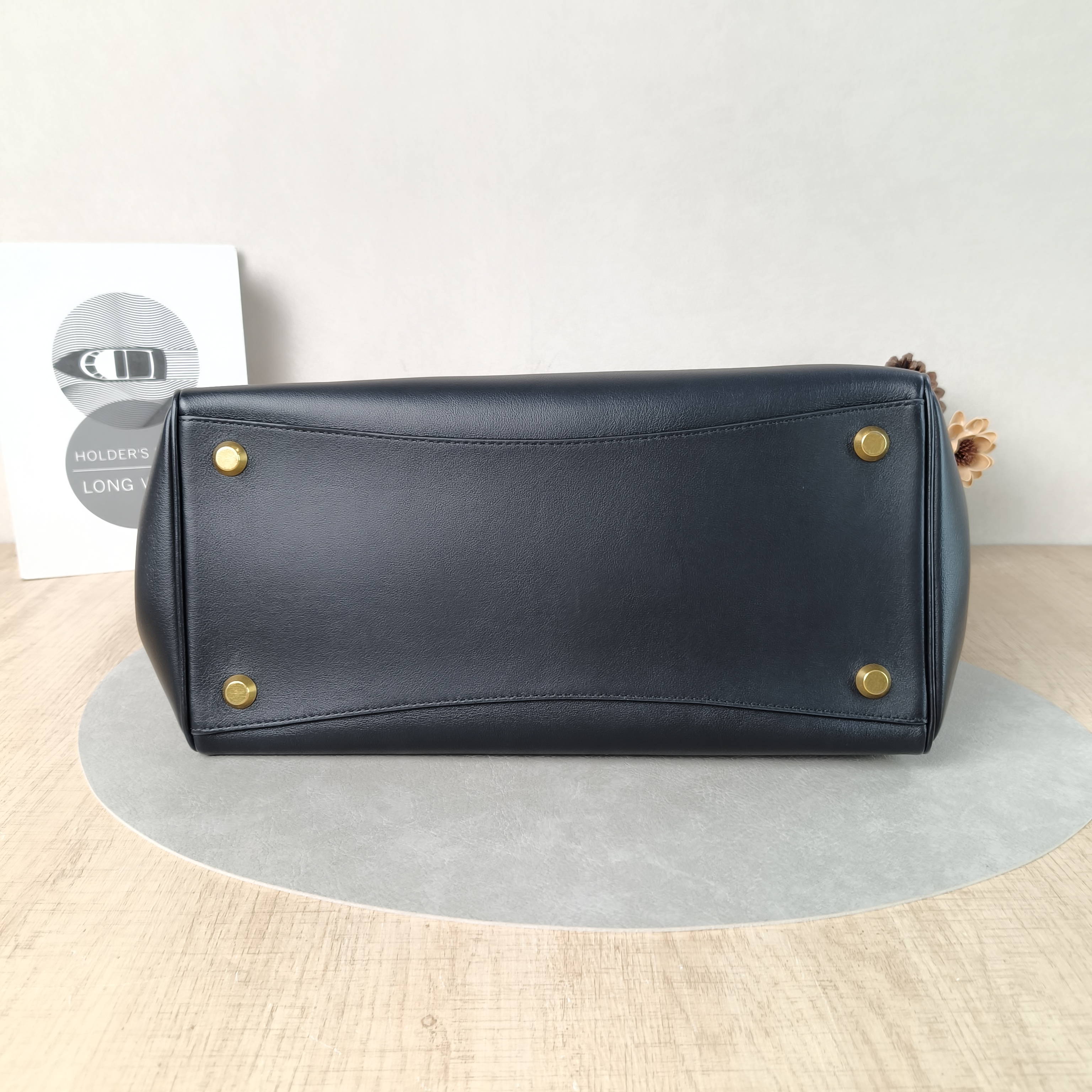 BALENCIAGA Top Handle Bag Bel air Black Calfskin Medium32 × 15 × 25 cm — cover view 2 of 6