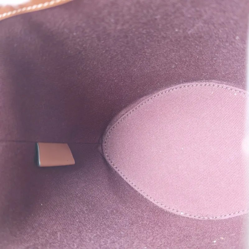 BURBERRY Crossbody Bag Canvas Bucket Bag Brown 16.5 × 11 × 18 cm — detail view 3 of 10