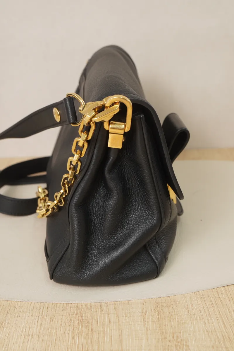 Louis Vuitton Dauphine Soft Medium Black Calfskin Microchip Edition · 24 × 9 × 17 cm — detail view 17 of 19