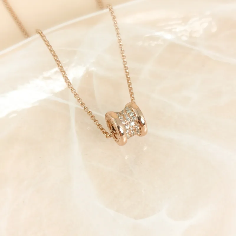 Bvlgari Necklace B.zero1 Rose Gold Diamond18KR ose Gold One Size 43cm โ cover view 3 of 8