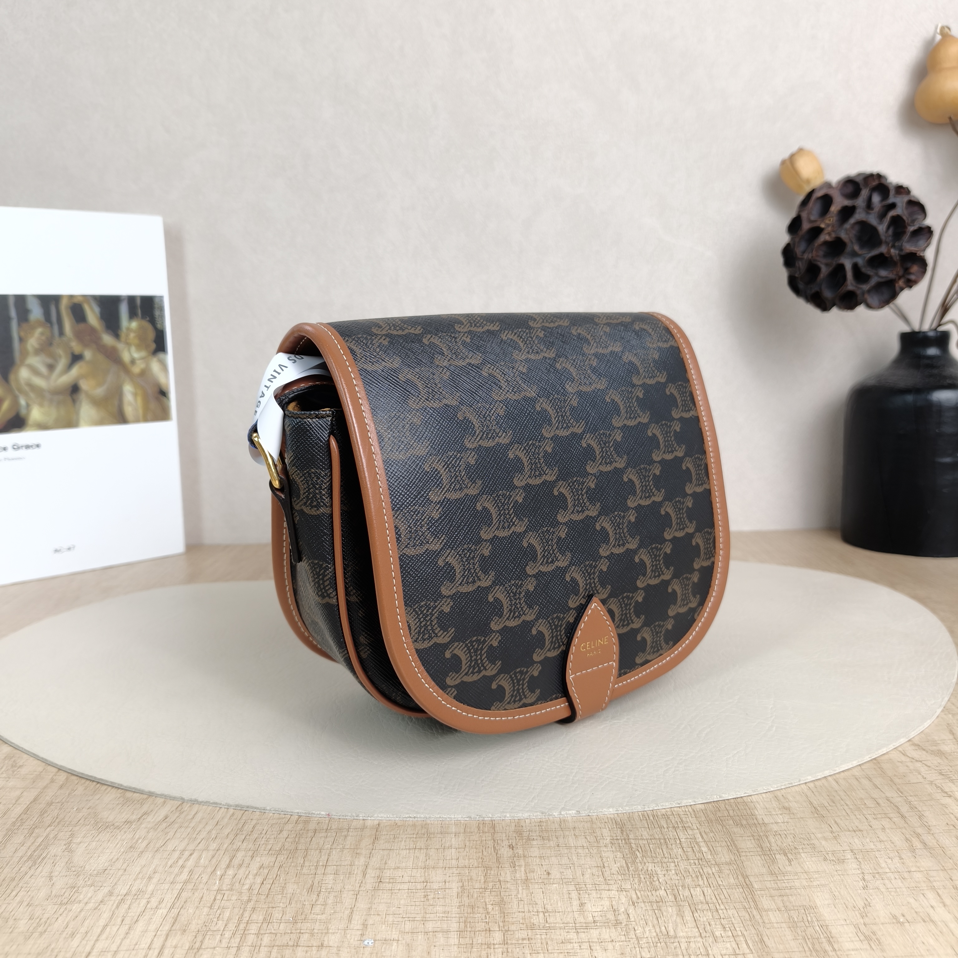 CELINE Crossbody Bag FOLCO Monogram PVC Medium18.5 × 8 × 17 cm — cover view 2 of 5