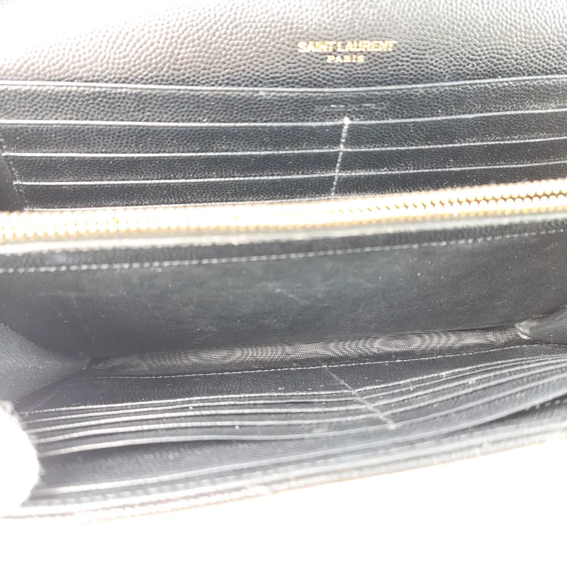 SAINT LAURENT Crossbody Bag CASSANDRE ENVELOPE Black Calfskin One Size 22.5 × 4 × 14 cm — detail view 7 of 13