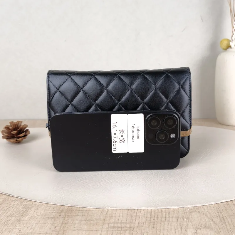 Chanel Crossbody Bag Classic Flap WOC CF WOCWOC Bag Black Lambskinmini19.2 × 3.5 × 12.3 cm — cover view 3 of 5