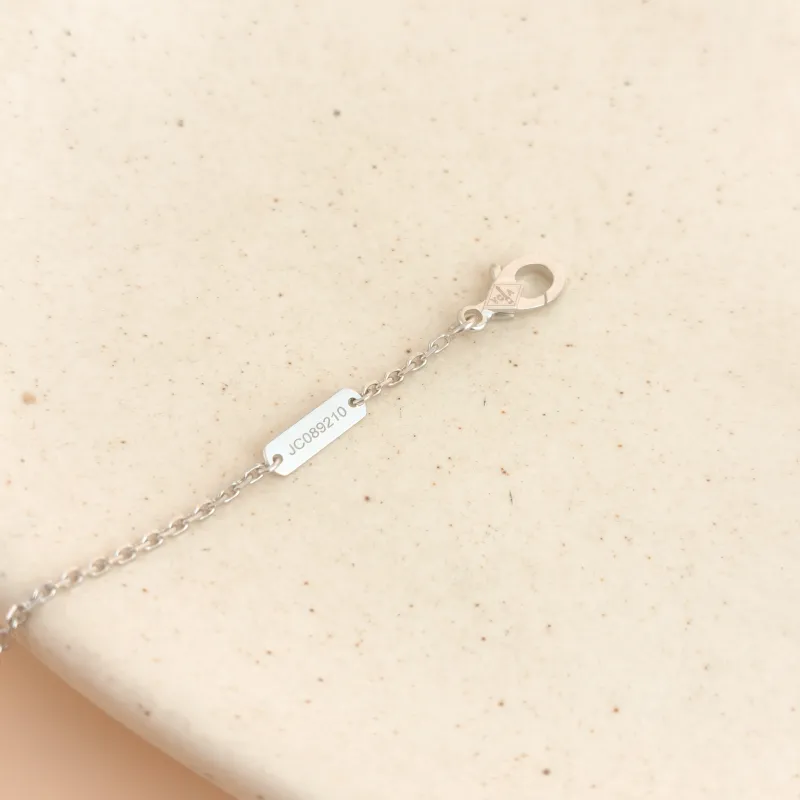Van Cleef & Arpels Necklace Alhambra White Gold 18KW hite Gold Diamond 40cm — cover view 2 of 7