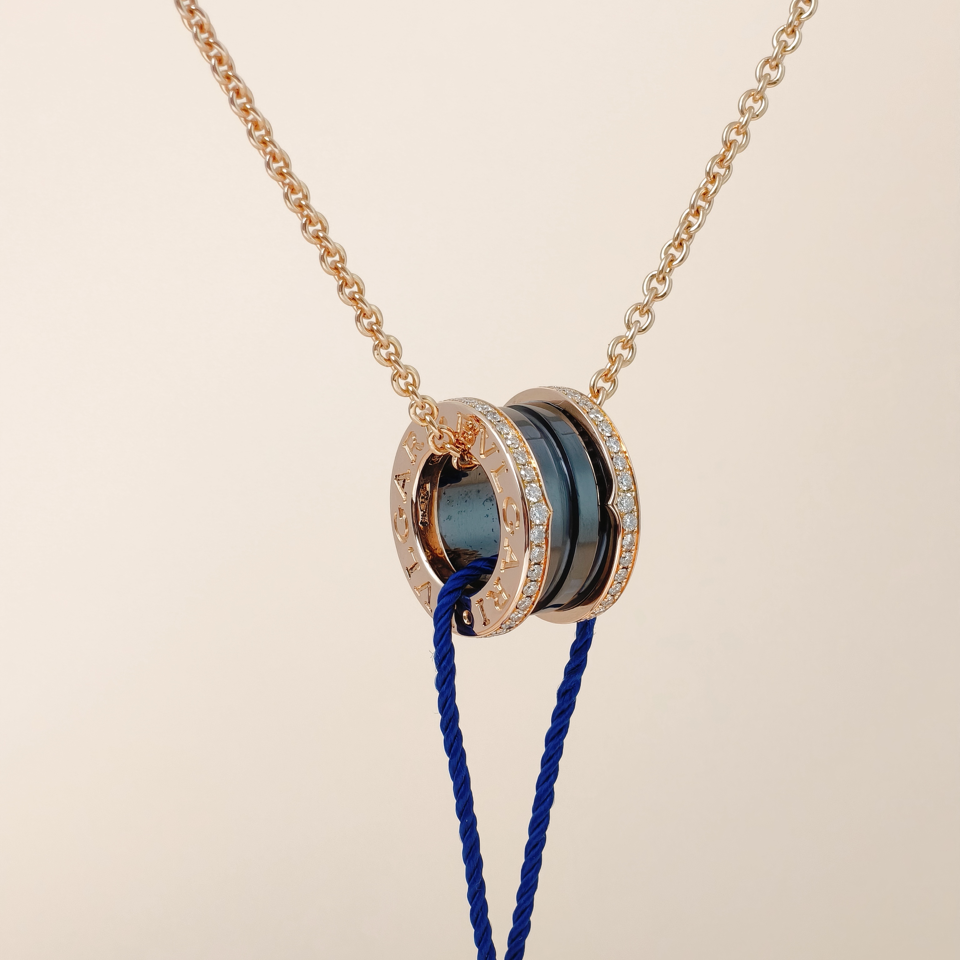 Bvlgari Necklace B.ZERO1Collection Black Pavé Diamond Gold18K Diamond One Size46cm — cover view 7 of 12