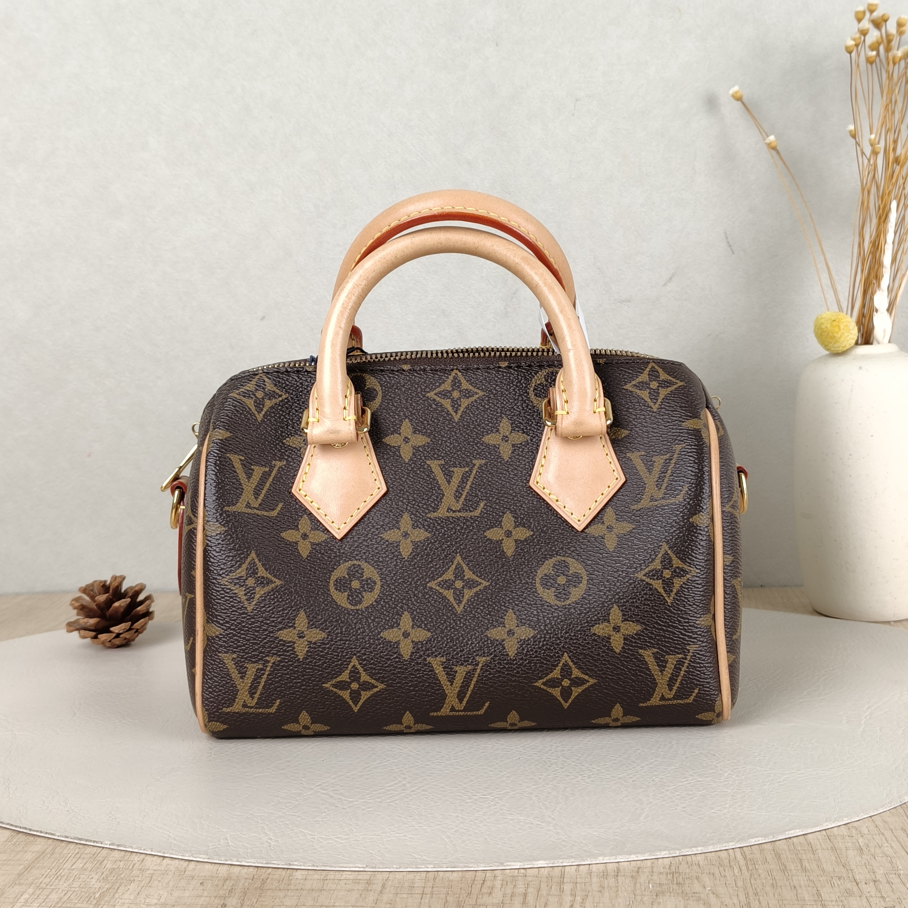 Louis Vuitton Crossbody Bag Speedy20 Shoulder Strap PVC Small20.5 × 12 × 13.5 cm
