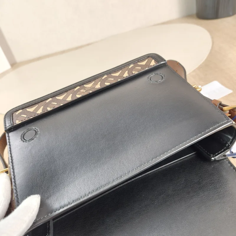 BURBERRY Shoulder Bag Shoulder Bag Brown Canvas One Size 19.5 × 7.5 × 16 cm — detail view 10 of 11