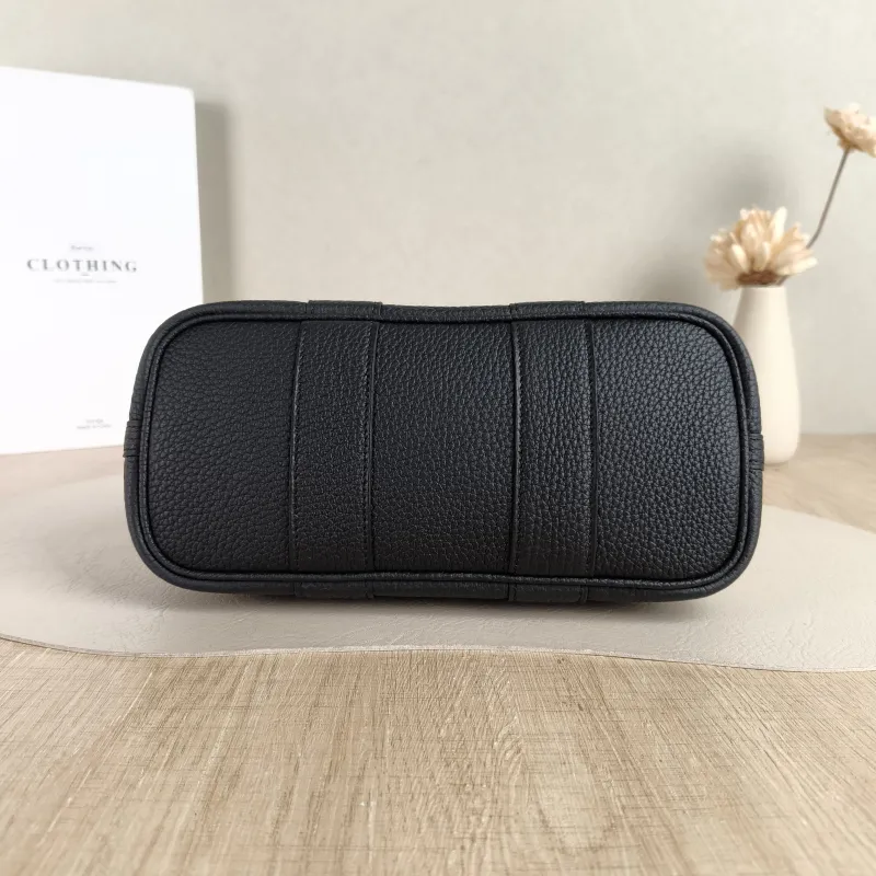 Hermès Top Handle Bag Neo Garden 23 Mini Black · Beige Canvas · Negonda Calfskin Mini 23 × 10 × 16 cm G — cover view 4 of 6