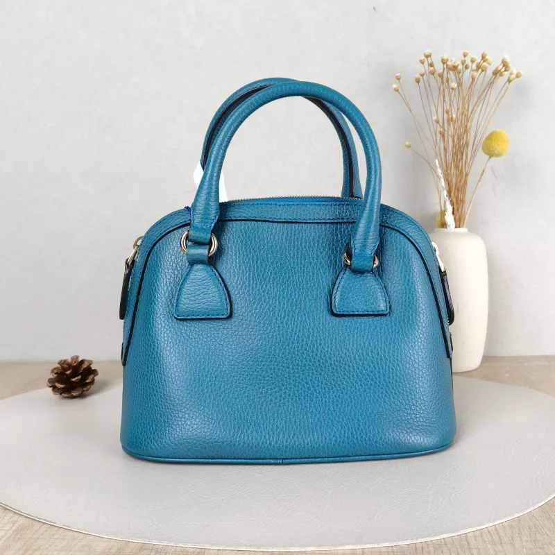 GUCCI Crossbody Bag Crossbody Bag Blue Calfskin One Size24 × 12 × 18 cm — cover view 4 of 5