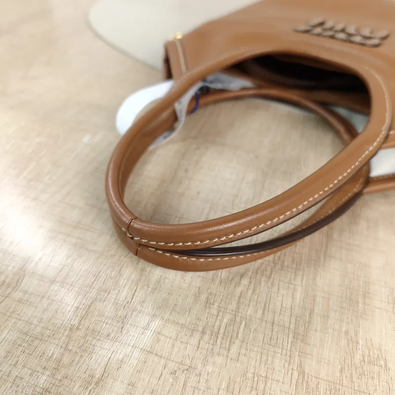 Miumiu Shoulder Bag IVY Tote Shopping Tote CC alfskin Mini 20*24 — detail view 9 of 11