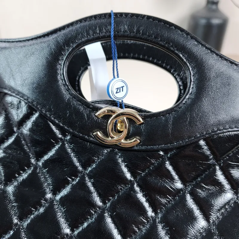 Chanel Crossbody Bag31Bag Black Waxed Leathermini23 × 5.5 × 22 cm — detail view 6 of 12