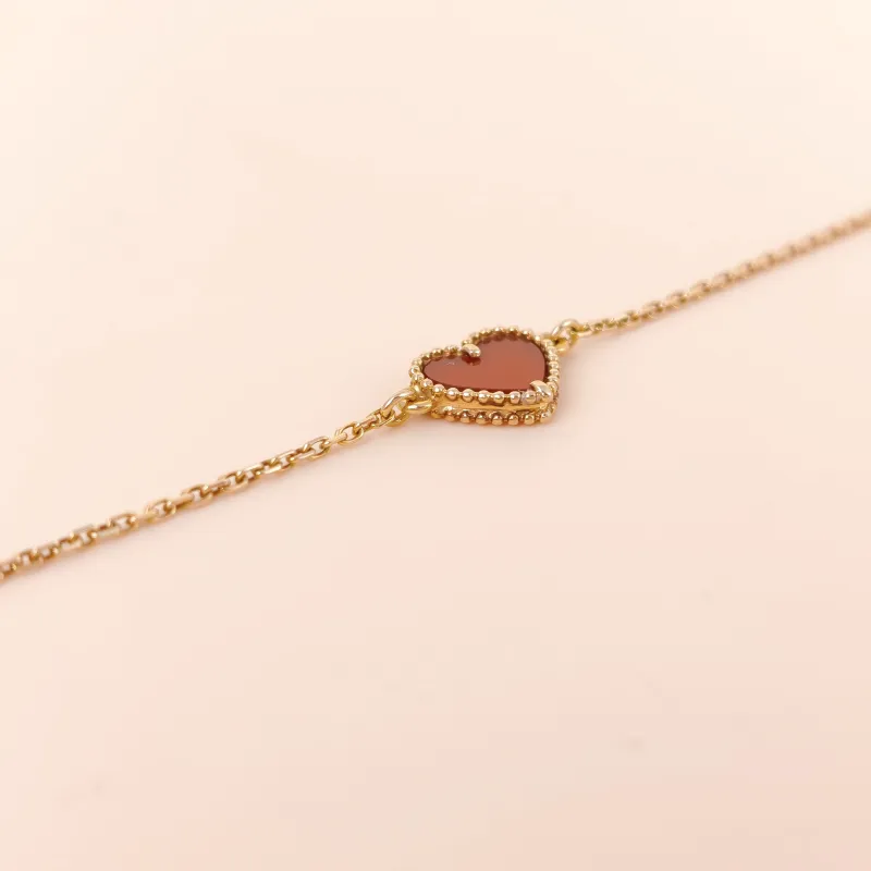 Van Cleef & Arpels Bracelet Sweet Hearts Bracelet 18KR ose Gold One Size 17.5 cm — cover view 6 of 9