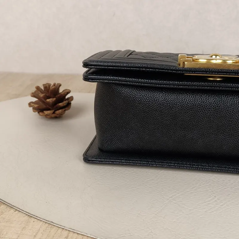 Chanel Crossbody Bag Le BoyBlack Grained Calfskin Small20.5 × 8.5 × 12 cm — cover view 6 of 9