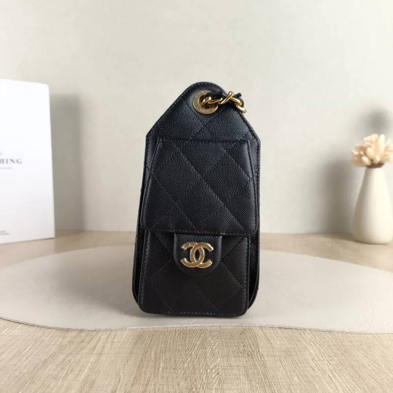 Chanel Shoulder Bag 25Bag Black Grained Calfskin Mini 20 × 12.5 × 22 cm — detail view 2 of 12