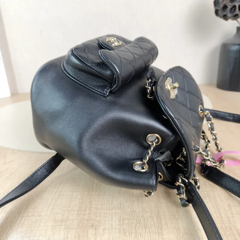 Chanel Backpack Duma Black Lambskin Small18 × 9.5 × 19 cm — detail view 1 of 11