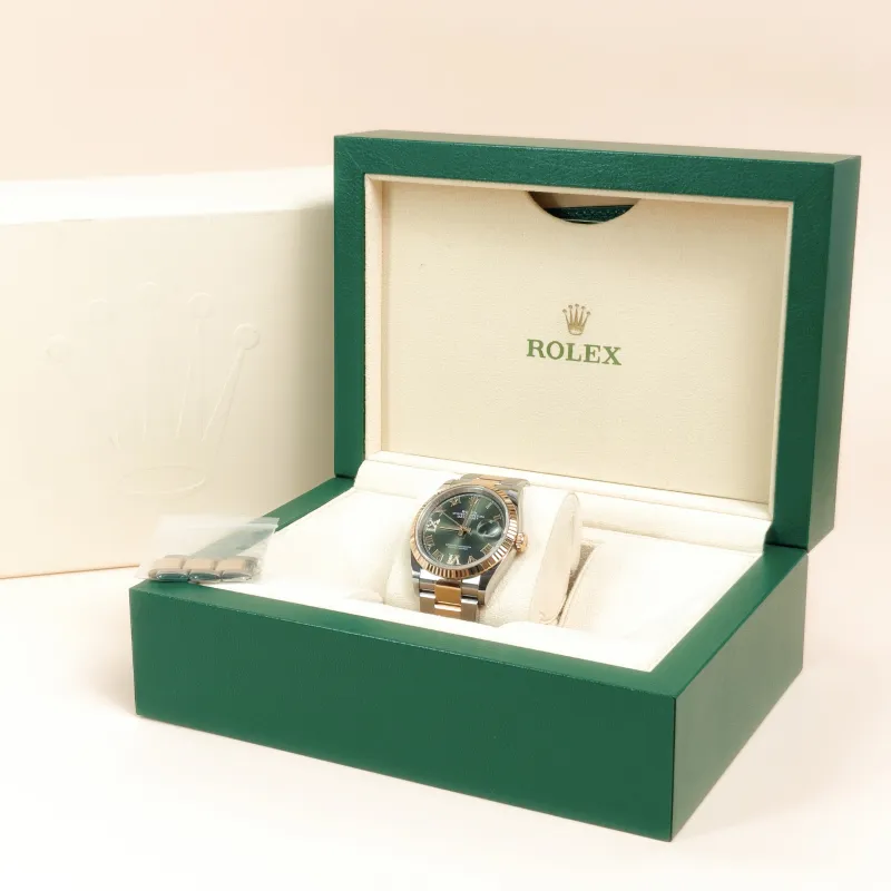 Rolex Watch · Watch Green 18k Diamond 36mm Yellow Gold Yellow Gold 36mm — cover view 8 of 10