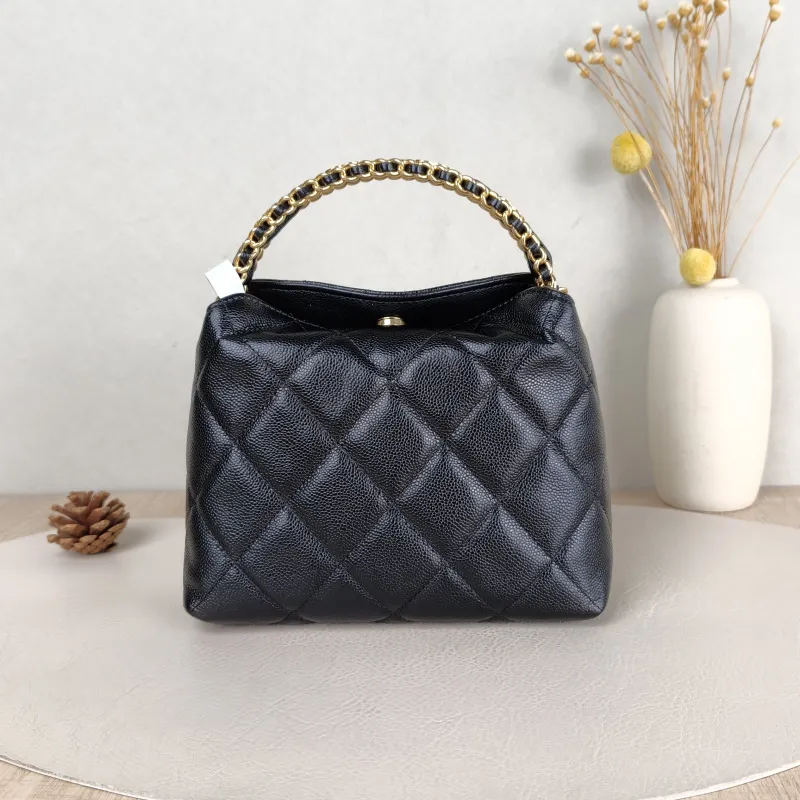 Chanel Crossbody Bag Woven Black Grained Calfskin One Size 18.5 × 7 × 14.5 cm — cover view 3 of 5