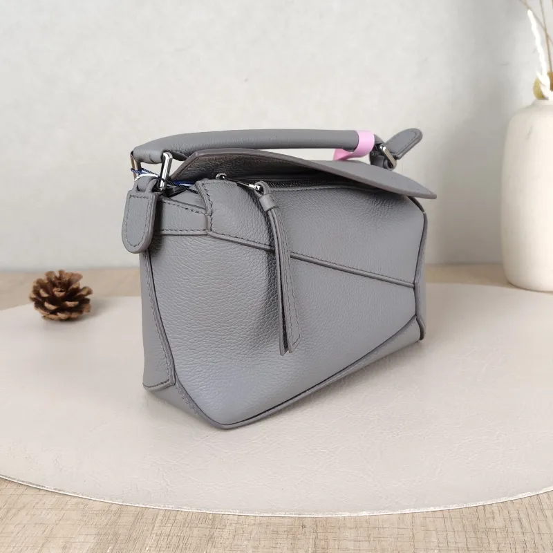 LOEWE Crossbody Bag Puzzle Grey Calfskinmini18 × 8 × 12.5 cm — cover view 5 of 5