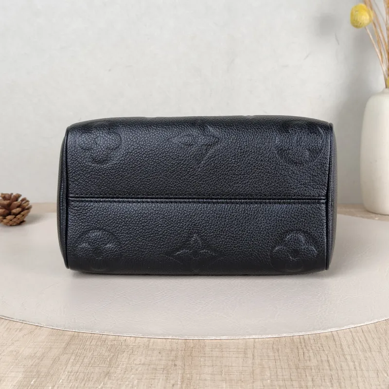 Louis Vuitton Crossbody Bag Speedy20 Black Monogram Empreinte Embossed Calfskin Small 20.5 × 12 × 13.5 cm — cover view 4 of 5