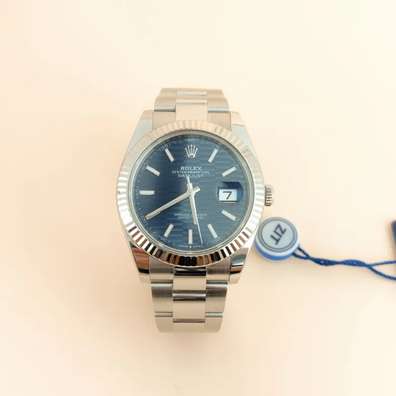 Rolex Watch Watch Blue One Size 41