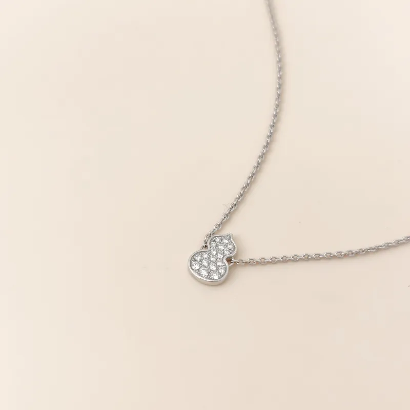 Qeelin Necklace Wulu Collection Necklace 18KW hite Gold Diamond Diamond18KW hite Gold One Size 0.8*39cm โ cover view 5 of 7