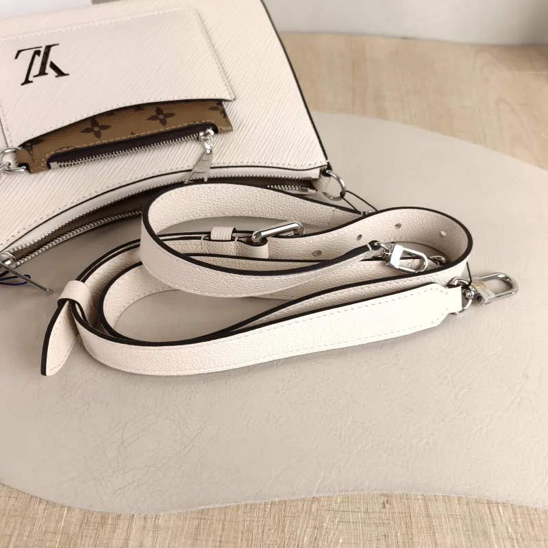 Louis Vuitton Crossbody Bag MARELLE White Epi Embossed Calfskin Small 25 × 8 × 15 cm — detail view 1 of 10