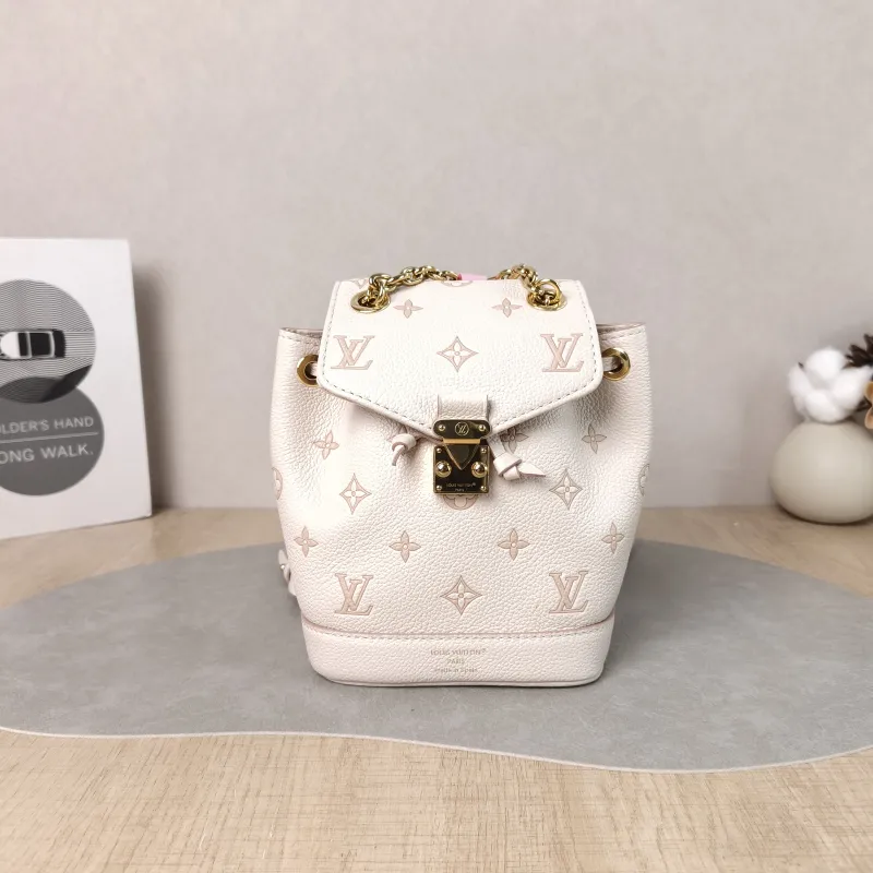 Louis Vuitton Backpack NANO NOÉ Backpack Beige Calfskin nano 15 × 10 × 19 cm