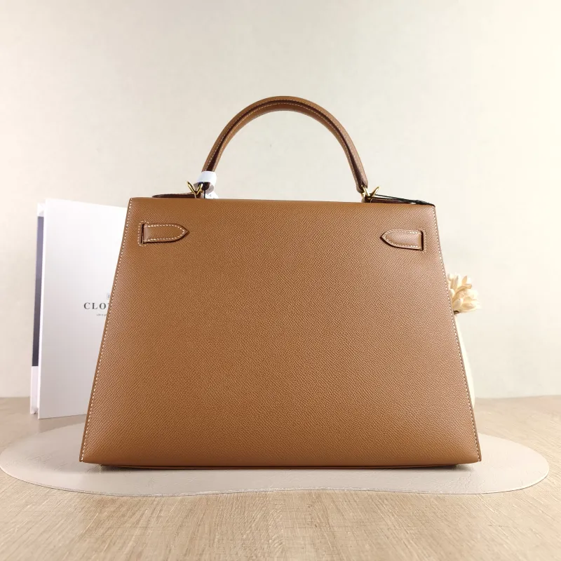 Hermès Shoulder Bag Kelly 32 Gold-Tone Hardware Epsom Calfskin Large 32 × 11 × 23 cm Y — cover view 5 of 6