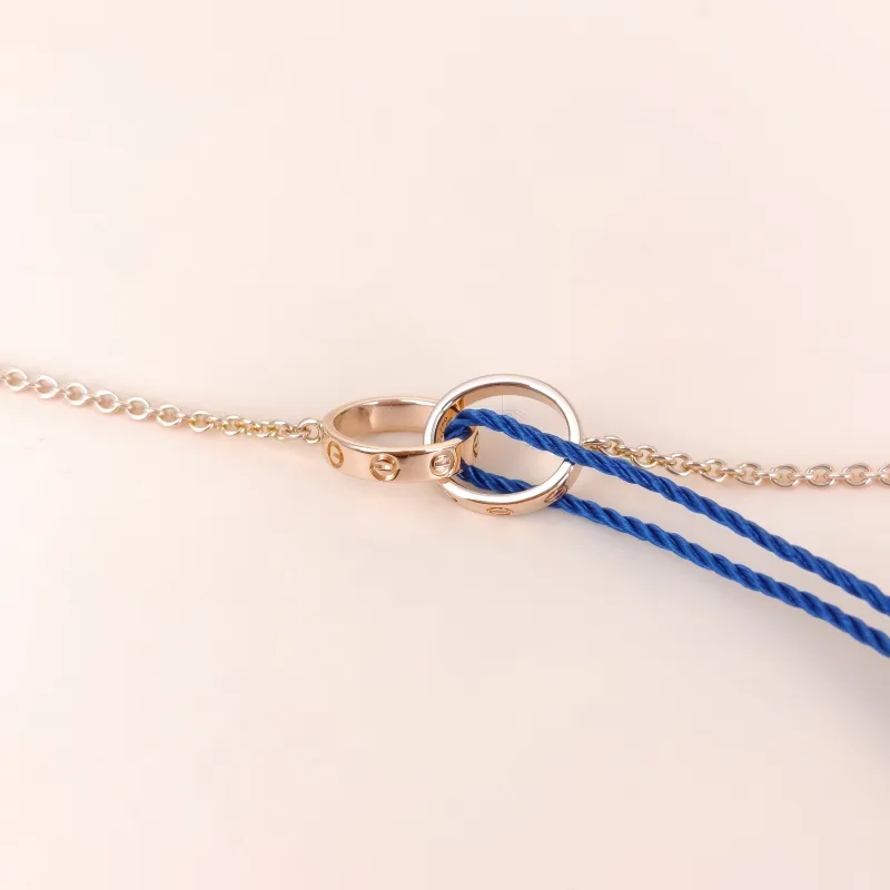 CARTIER Necklace Love Collection Pendant Rose Gold 18KR ose Gold One Size 43cm — cover view 8 of 9
