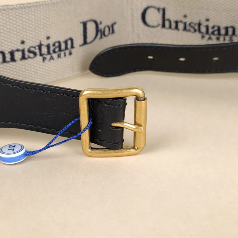 DIOR Shoulder Strap Shoulder Strap Blue Canvas One Size — cover view 6 of 8