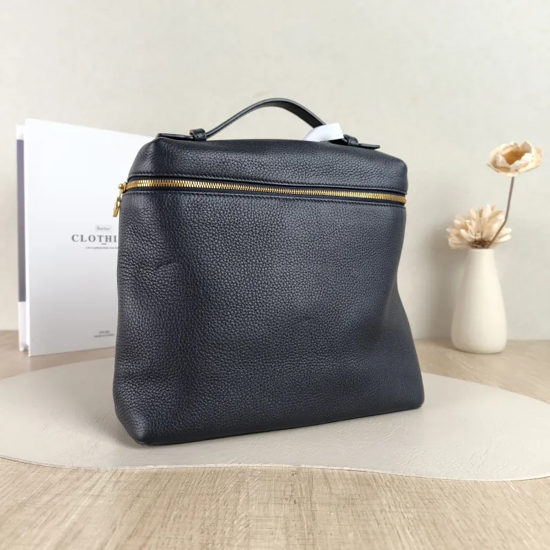 Loro Piana Backpack Backpack Black Calfskin One Size23 × 8 × 21 cm — cover view 5 of 5