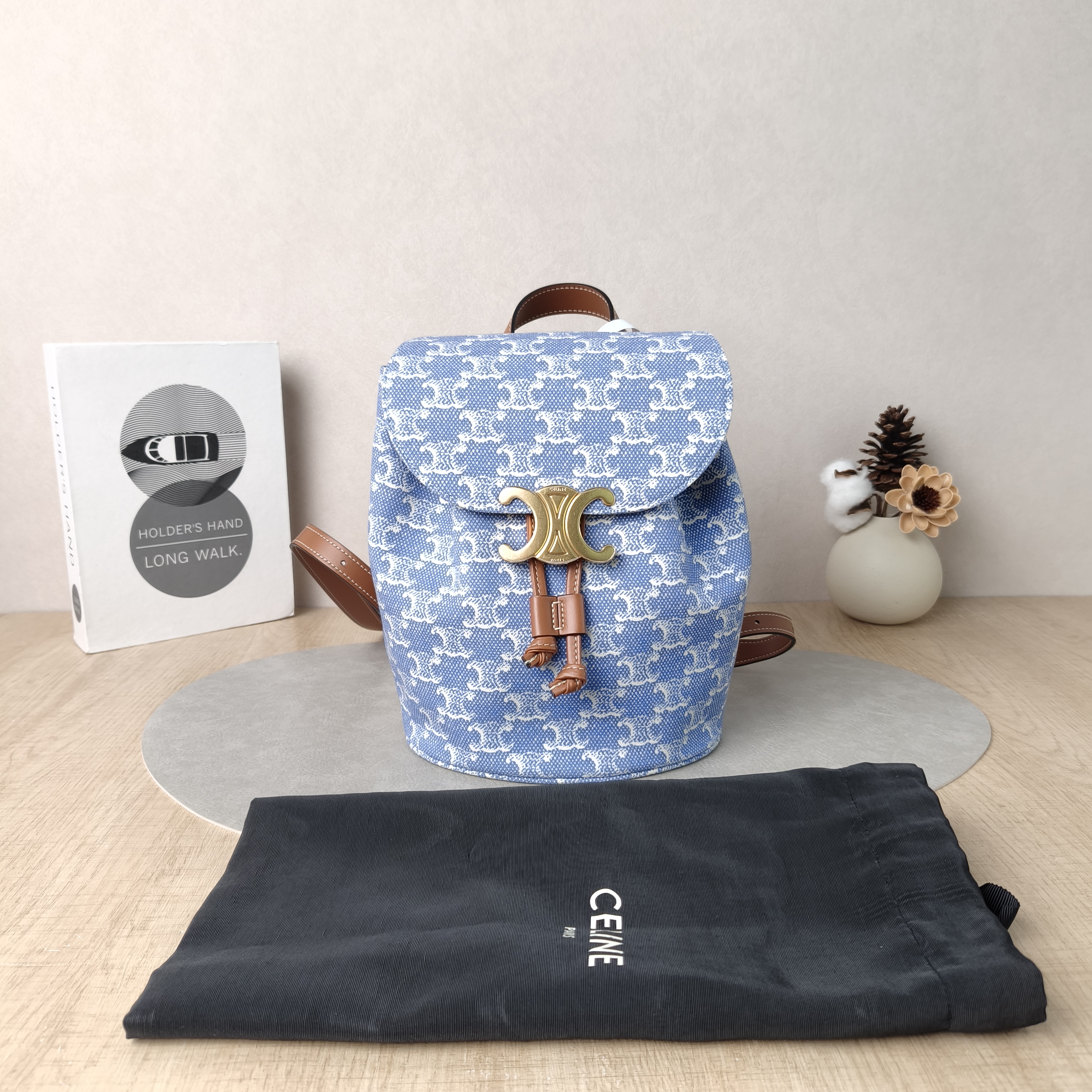 CELINE Backpack BONNIE Backpack Blue One Size18 × 13 × 25 cm — cover view 4 of 6