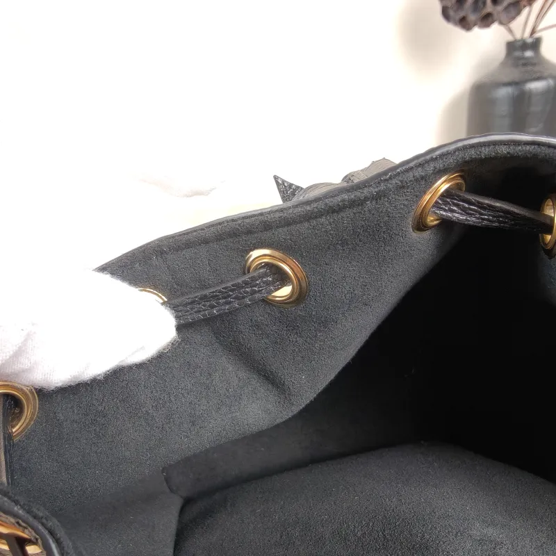 Louis Vuitton Backpack NANO NOÉ Backpack Black Calfskinnano15 × 10 × 19 cm — detail view 4 of 13