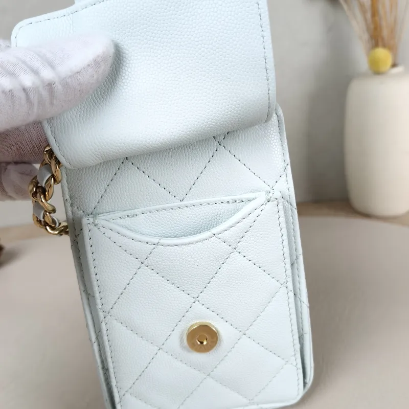 Chanel Crossbody Bag 25Bag Green Grained Calfskin Mini 22 × 12.5 × 20 cm — detail view 8 of 12
