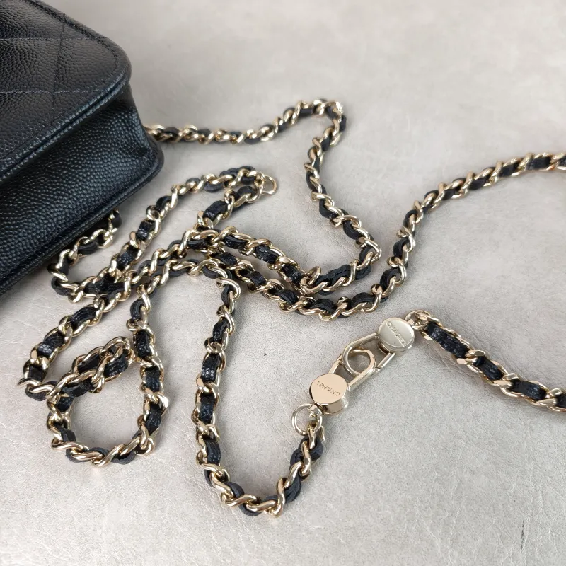 Chanel Backpack Backpack Black Grained Calfskin One Size 18.2 × 5 × 14 cm — detail view 3 of 12