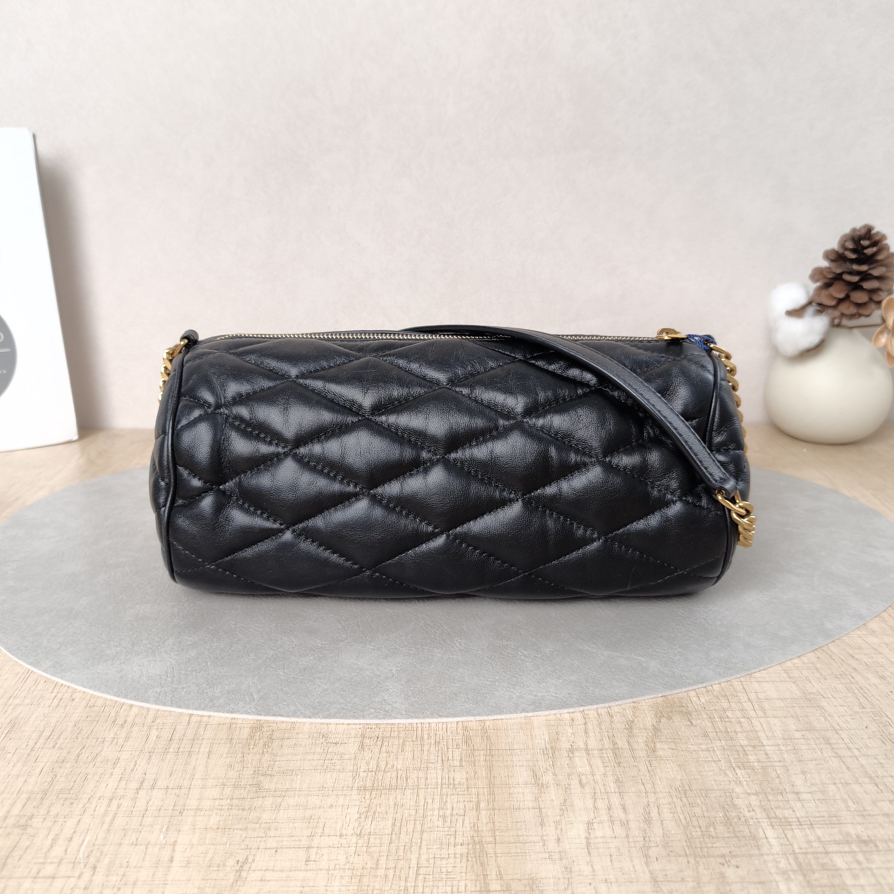SAINT LAURENT Shoulder Bag Sade Black Lambskin Small24 × 12 × 12 cm — cover view 4 of 5