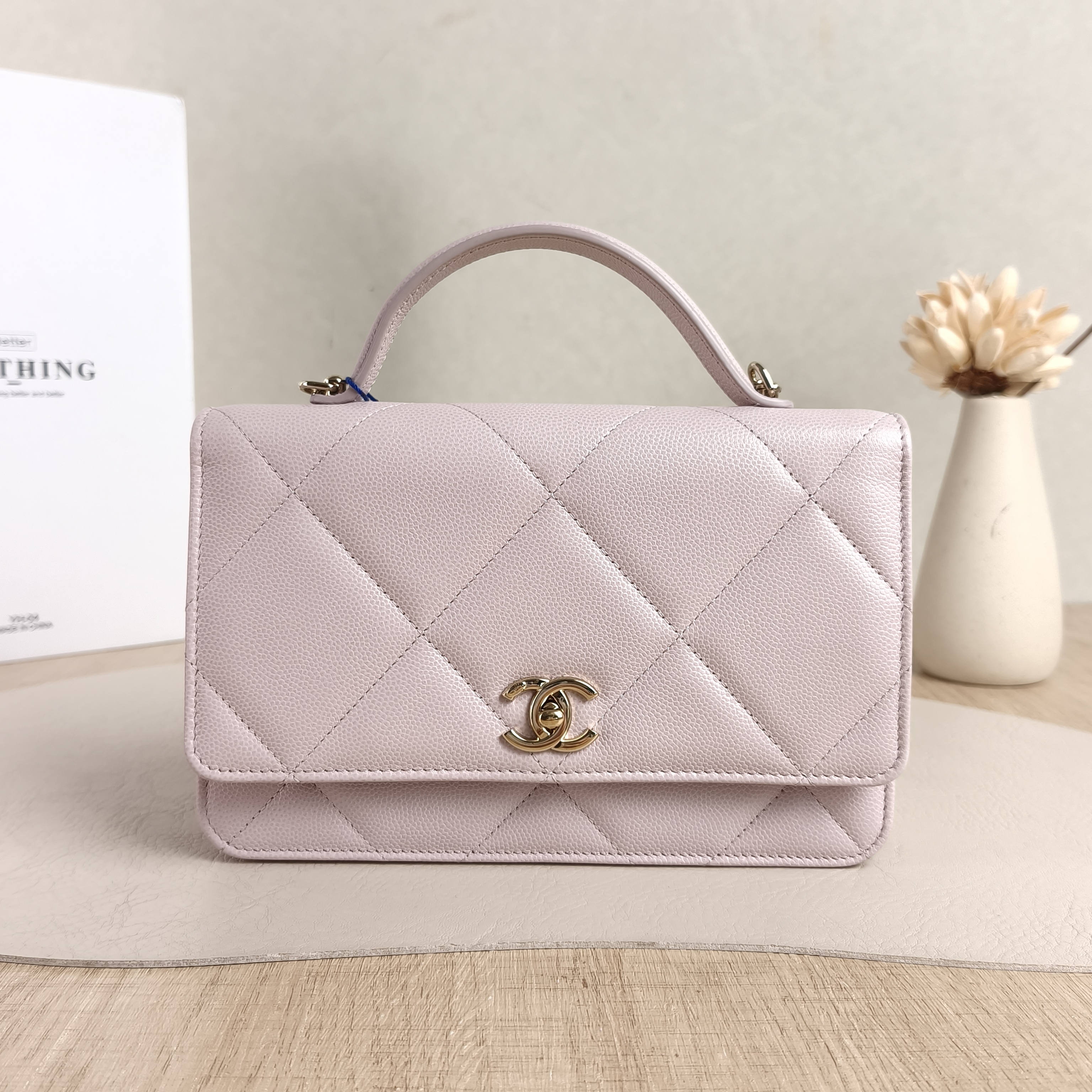 Chanel Crossbody Bag woc Grained Calfskin One Size19.2 × 3.5 × 12.3 cm