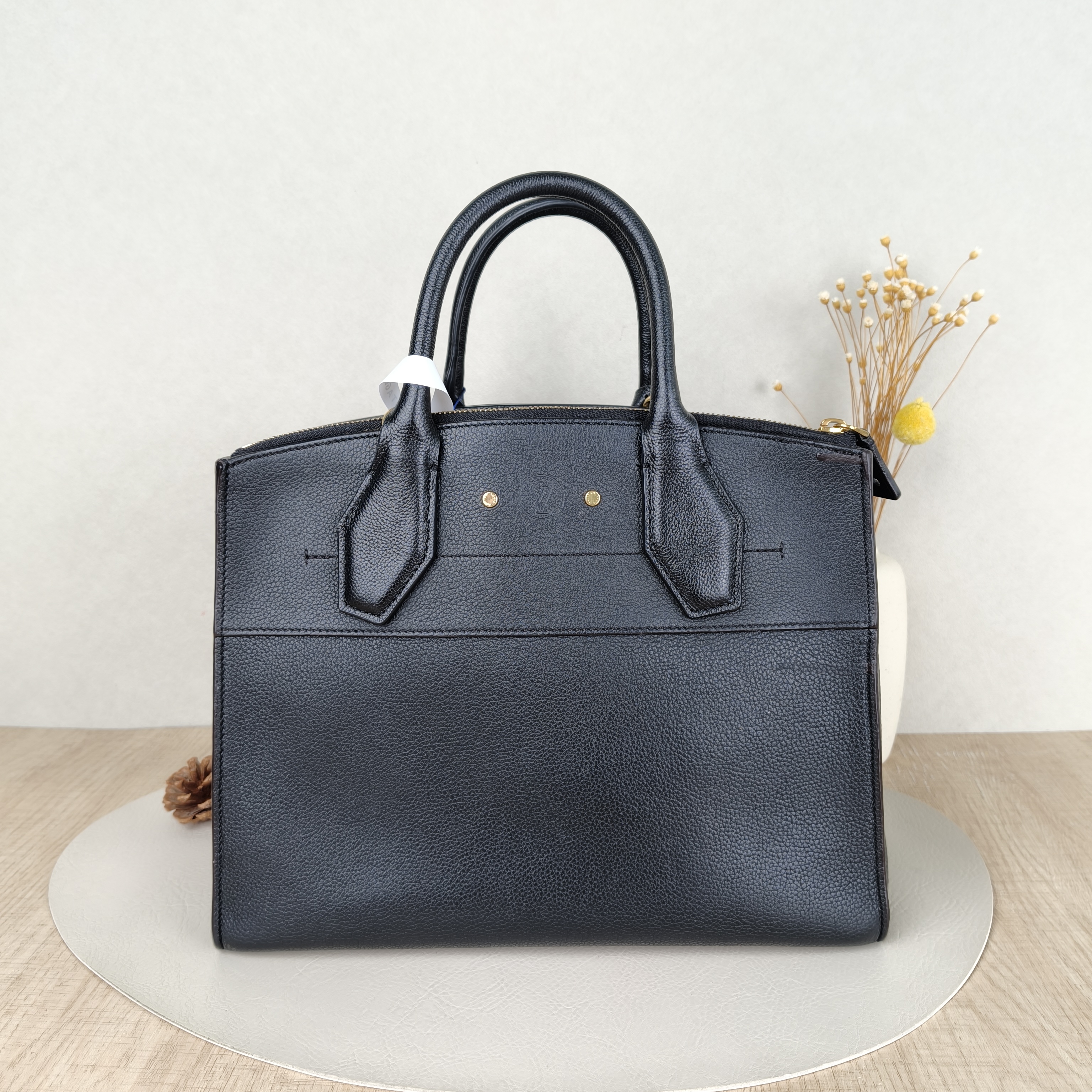 Louis Vuitton Crossbody Bag CITY STEAMER Shoulder Bag Black Calfskin Medium31 × 12 × 26 cm — cover view 5 of 5