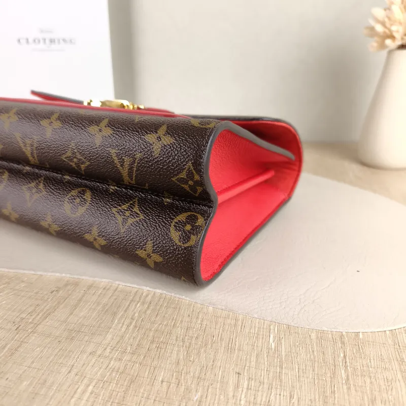Louis Vuitton Crossbody Bag VICTOIRE Red Monogram PVC One Size 27 × 10 × 17 cm — detail view 4 of 11