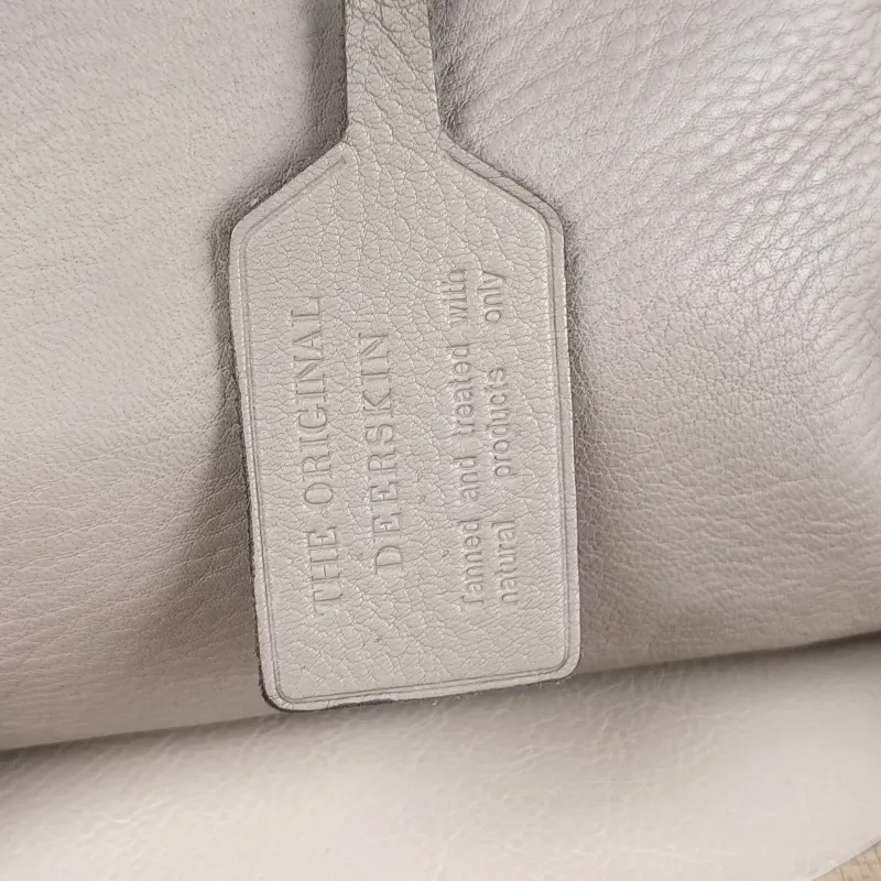 PRADA Top Handle Bag Tote Bag Grey Calfskin 27.5 × 13 × 21 cm — detail view 5 of 14