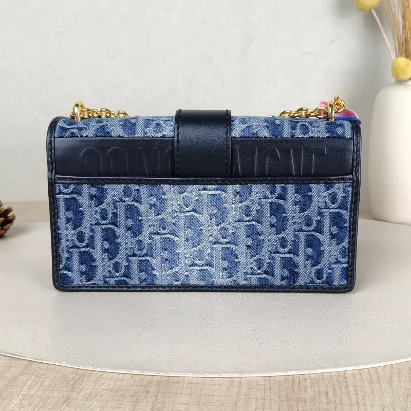 DIOR Crossbody Bag 30 Montaigne East-West 30 Blue Small 21 × 6 × 12 cm — cover view 4 of 5
