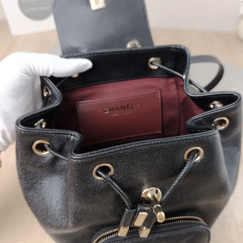 Chanel Backpackaffinity Backpack Black Calfskin Small20 × 14 × 22 cm — detail view 1 of 14