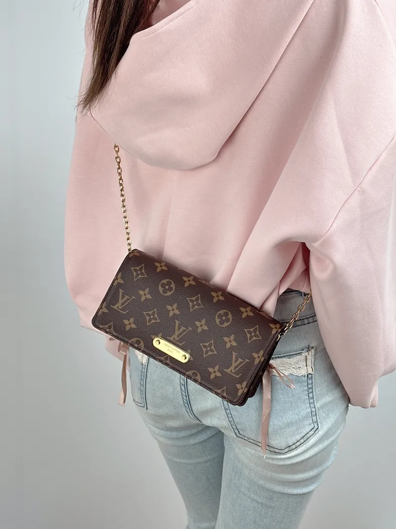Louis Vuitton Crossbody Bag LILY Chain Bagwoc Monogram PVC One Size 21 × 3.5 × 10.5 cm — on-model view 2 of 2