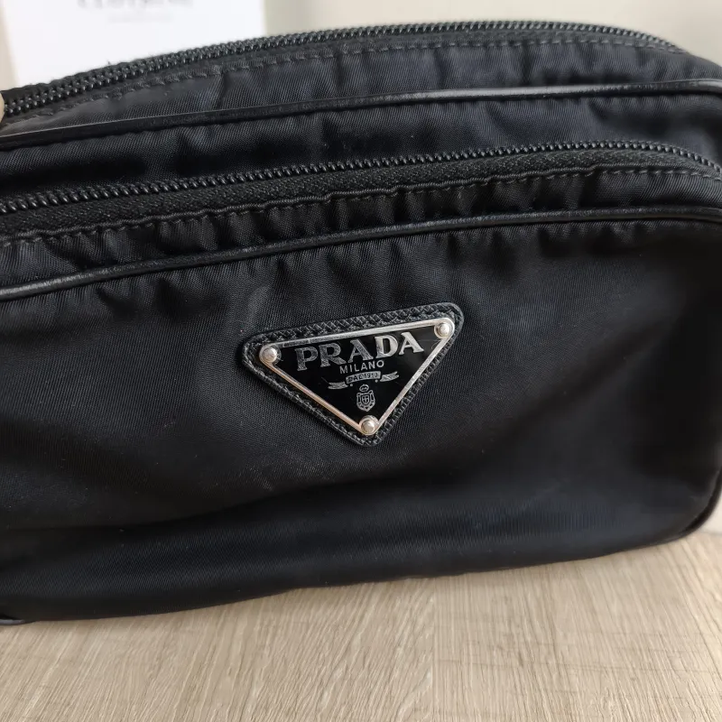 PRADA Belt Bag Belt Bag Black Nylon One Size 22 × 4 × 14 cm — detail view 4 of 10