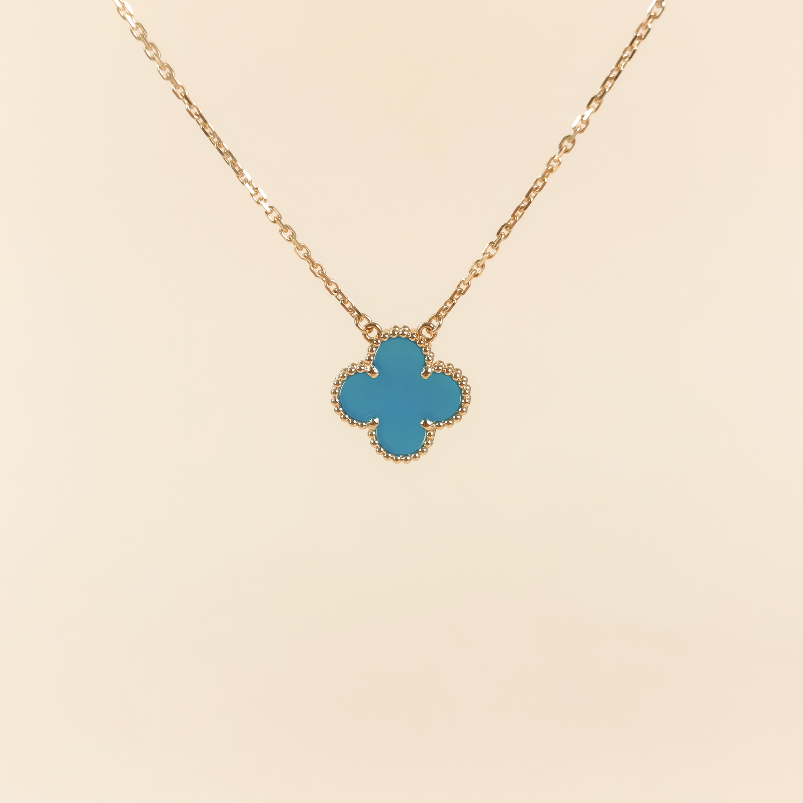 Van Cleef & Arpels Necklace Alhambra Alhambra Collection Necklace 18KY ellow Gold Vintage Small42cm