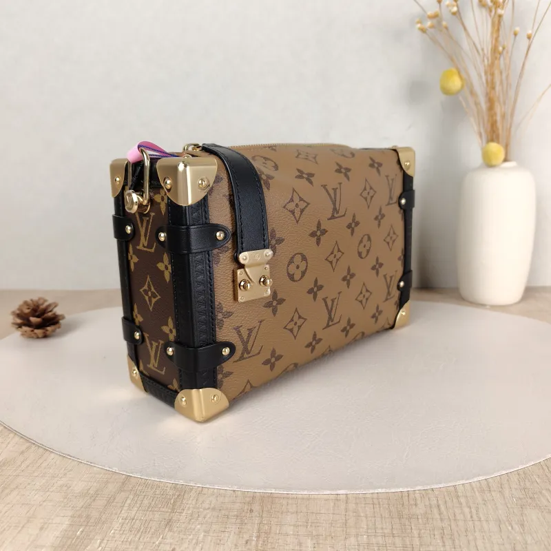 Louis Vuitton Crossbody Bag Side Trunk Box Monogram PVC Medium 23.5 × 8.5 × 16 cm — cover view 2 of 5