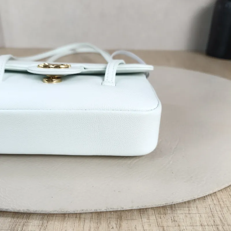 Chanel Shoulder Bag 26B preppy coco Green Calfskin Mini 17 × 5 × 11.5 cm — detail view 7 of 13