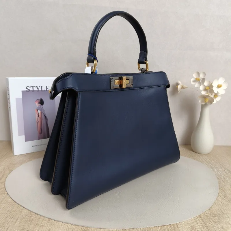 FENDI Top Handle Bag Peekaboo IS ee U Petite Calfskin Medium33.5 × 13 × 25.5 cm — cover view 13 of 13