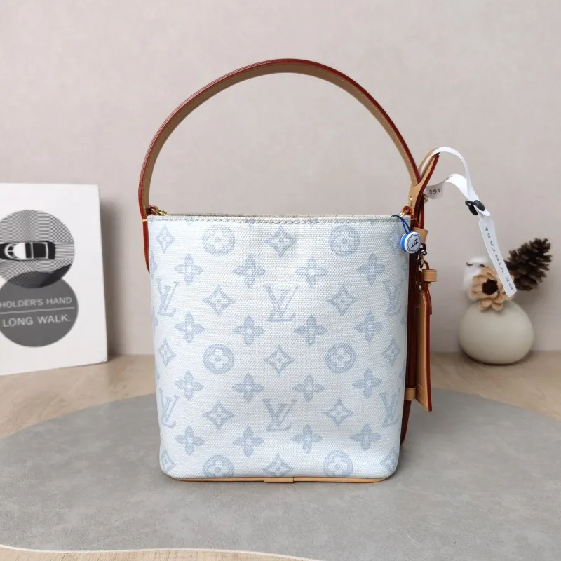 Louis Vuitton Top Handle Bag ALL IN BB Blue PVC BB 16 × 12 × 18 cm — detail view 11 of 13
